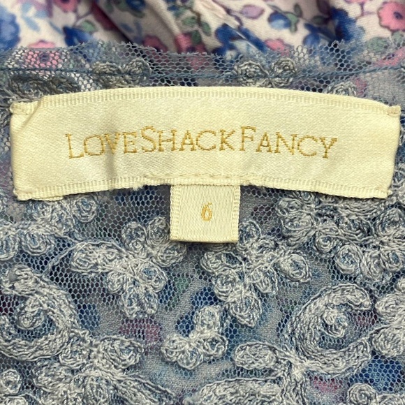 LoveShackFancy Minuet Dress Crushed Blueberries - Picture 6 of 9